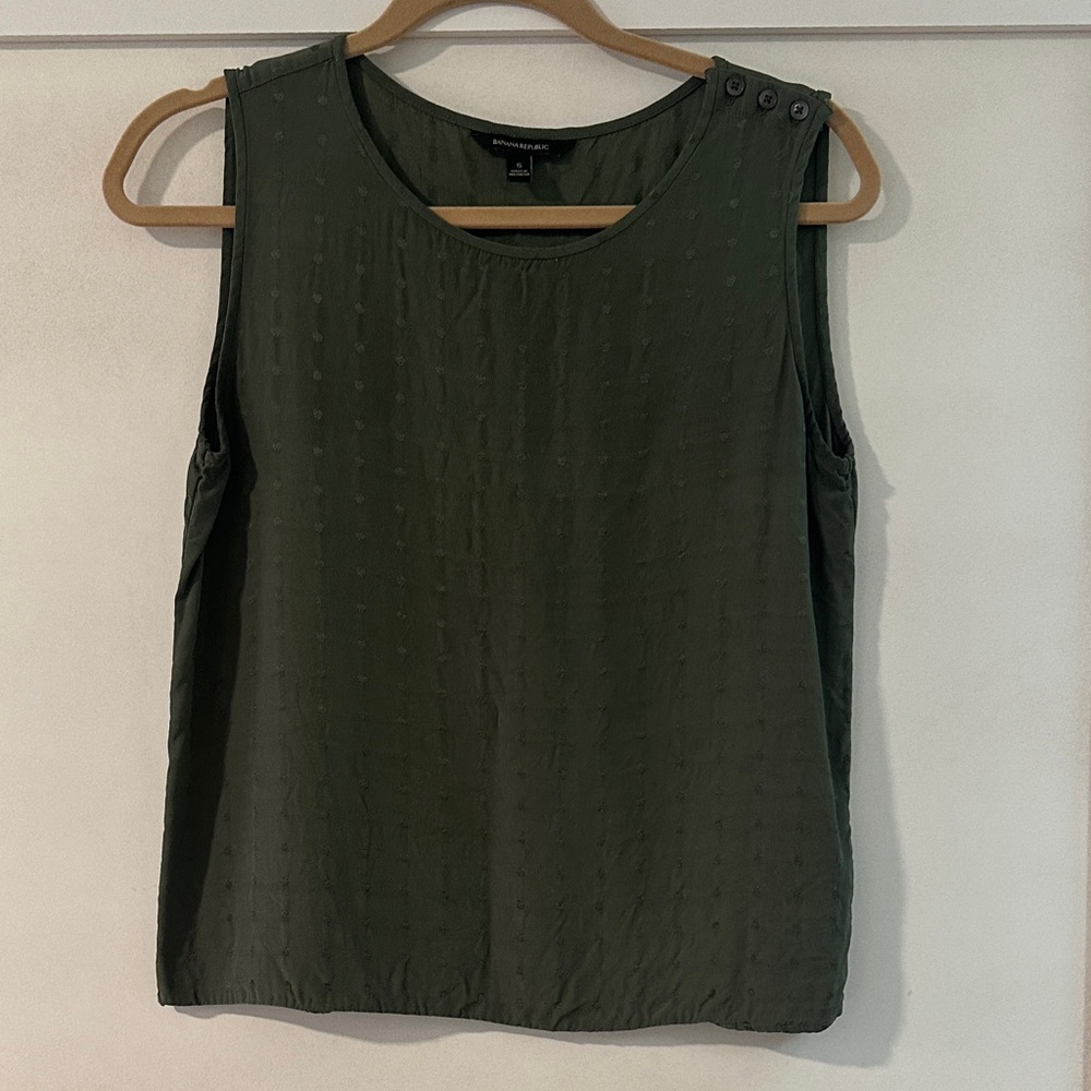 Banana Republic Olive Green Tank Top
